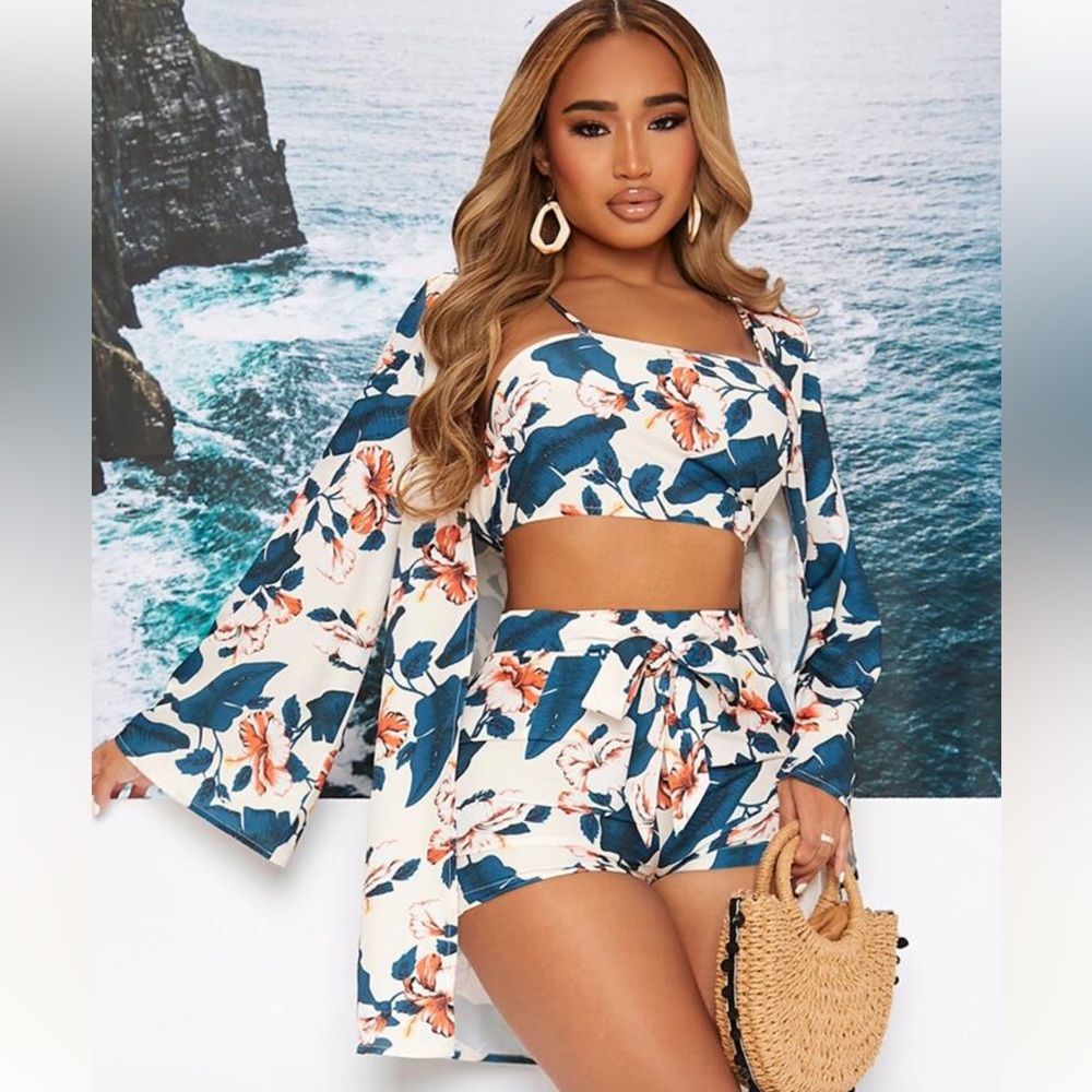 Shein three piece short set